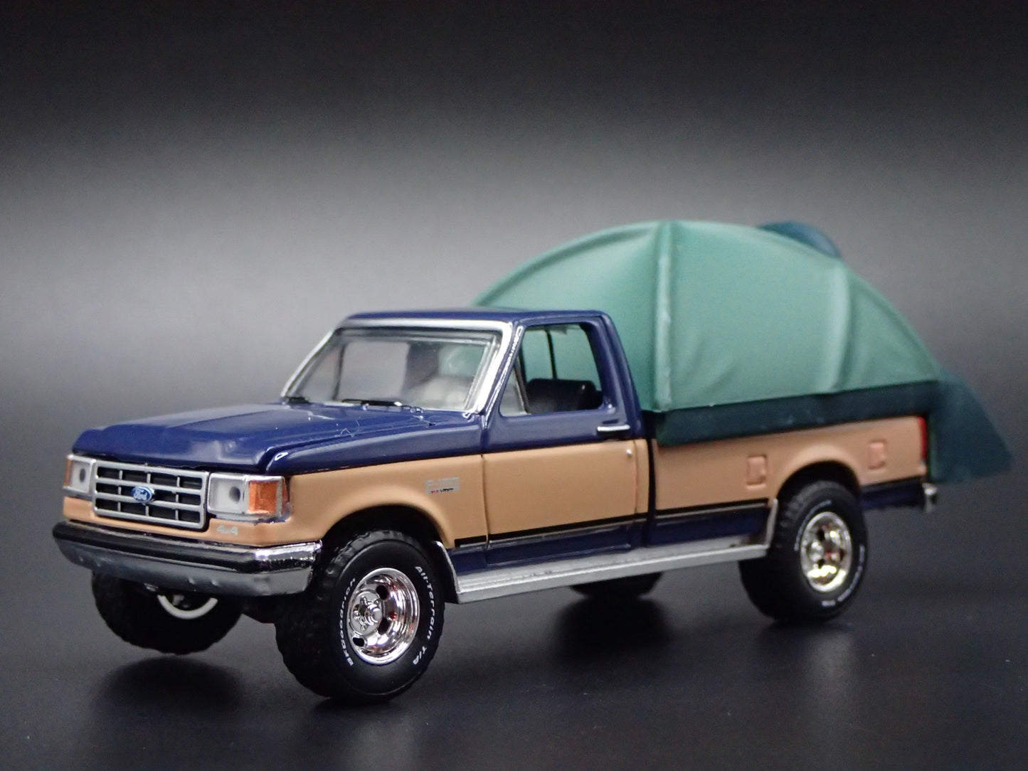 1987 87 FORD F150 XLT LARIAT PICKUP TRUCK w TENT 1:64 SCALE DIECAST MODEL CAR