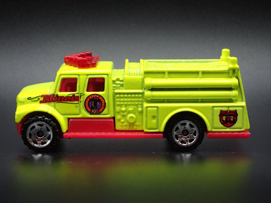 INTERNATIONAL PUMPER FIRE TRUCK ILLINOIS 1:64 MB SCALE DIORAMA DIECAST MODEL CAR