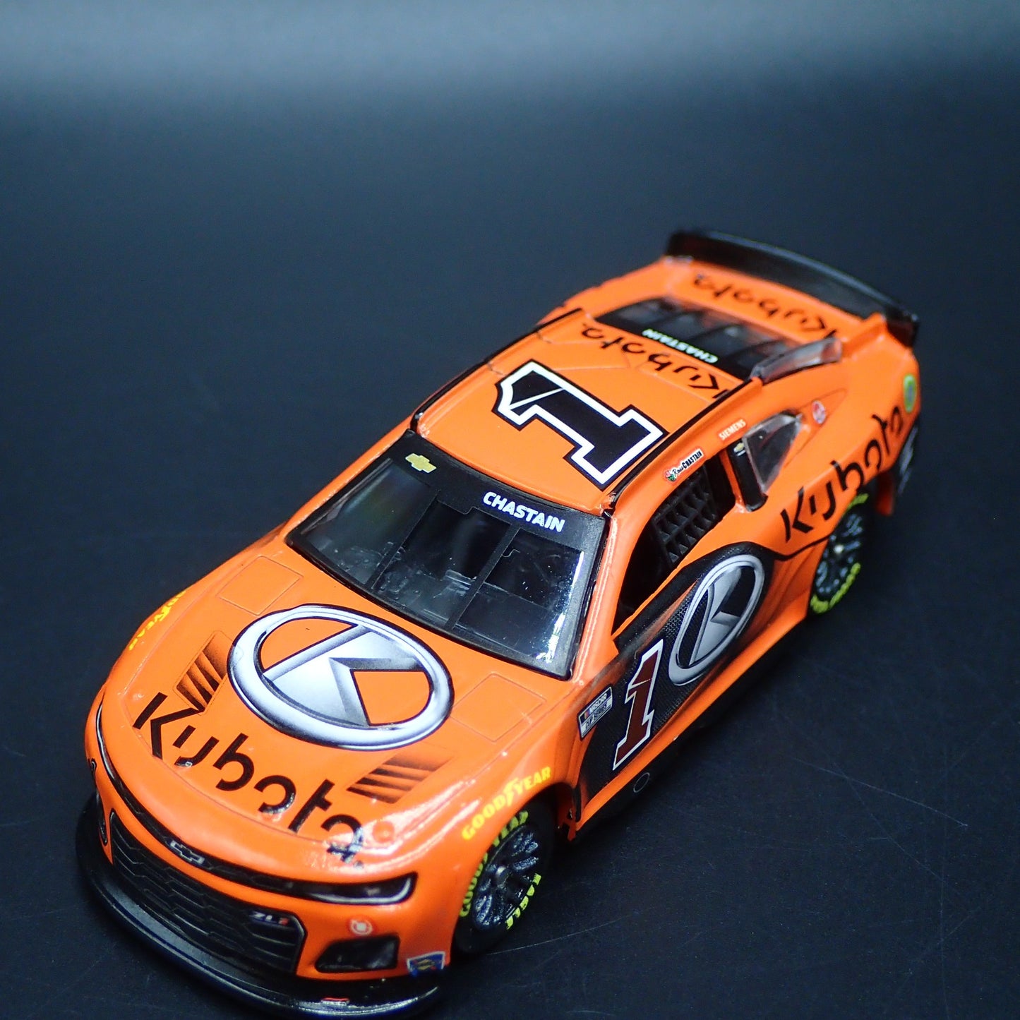 2024 24 CHEVY CAMARO ZL1 #1 ROSS CHASTAIN KUBOTA NASCAR 1:64 DIECAST MODEL CAR