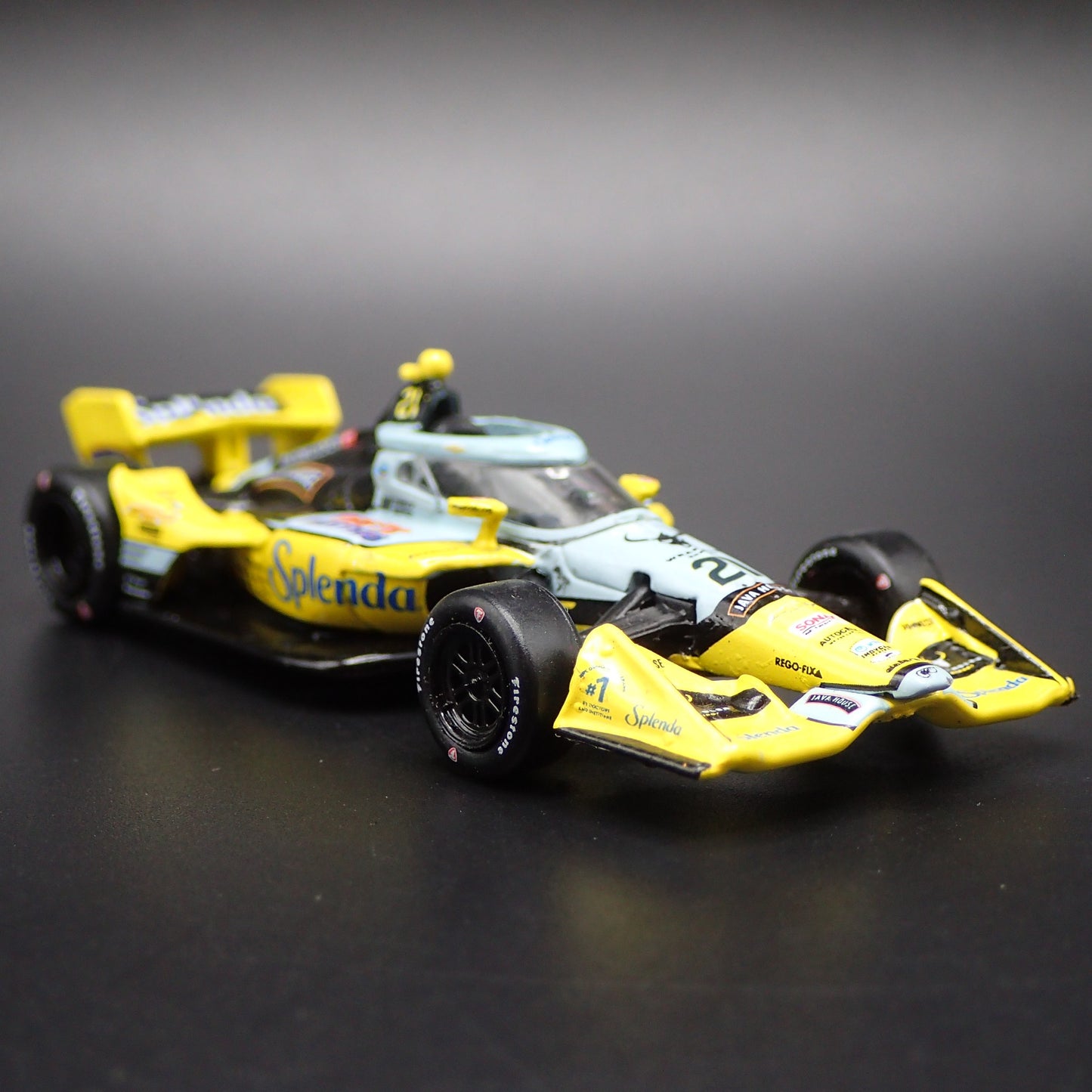 2026 INDY RACING CHEVY 21 CHRISTIAN RASMUSSEN SPLENDA 1:64 SCALE DIECAST MODEL