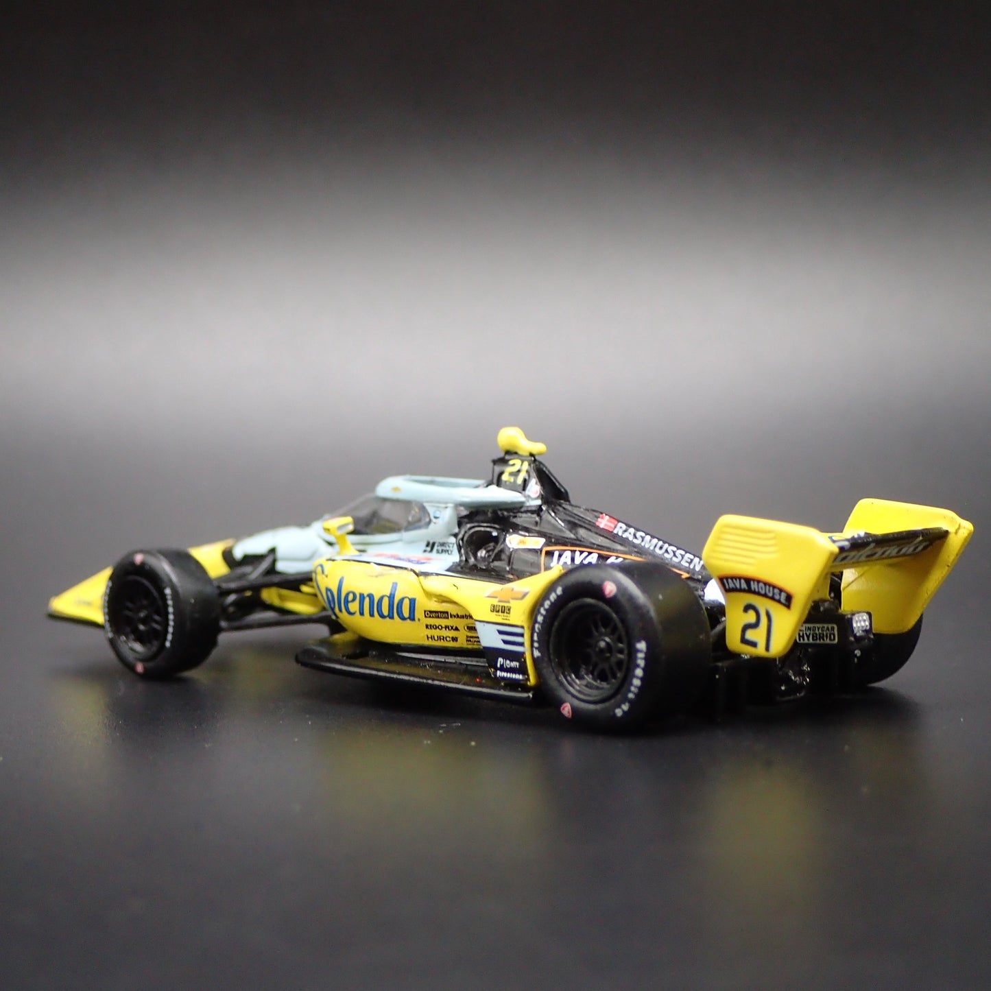 2026 INDY RACING CHEVY 21 CHRISTIAN RASMUSSEN SPLENDA 1:64 SCALE DIECAST MODEL