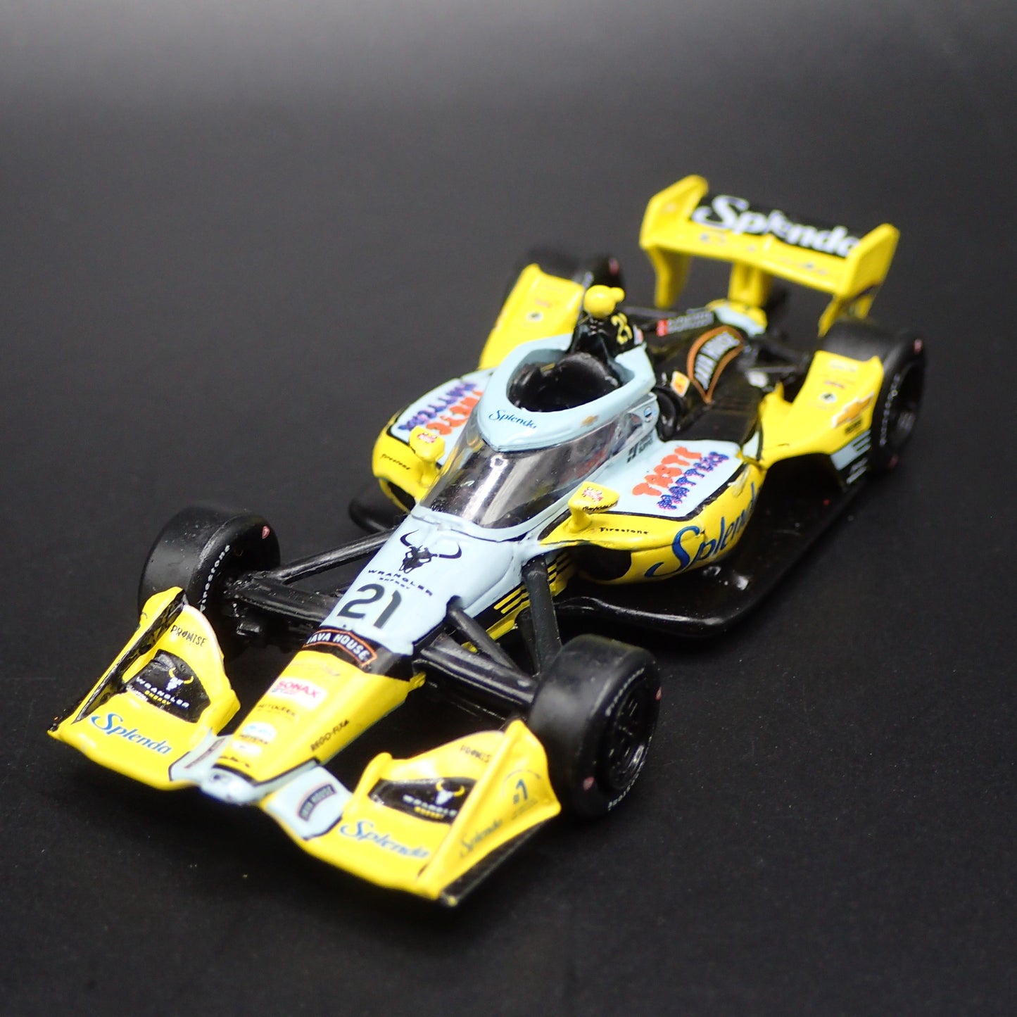 2026 INDY RACING CHEVY 21 CHRISTIAN RASMUSSEN SPLENDA 1:64 SCALE DIECAST MODEL
