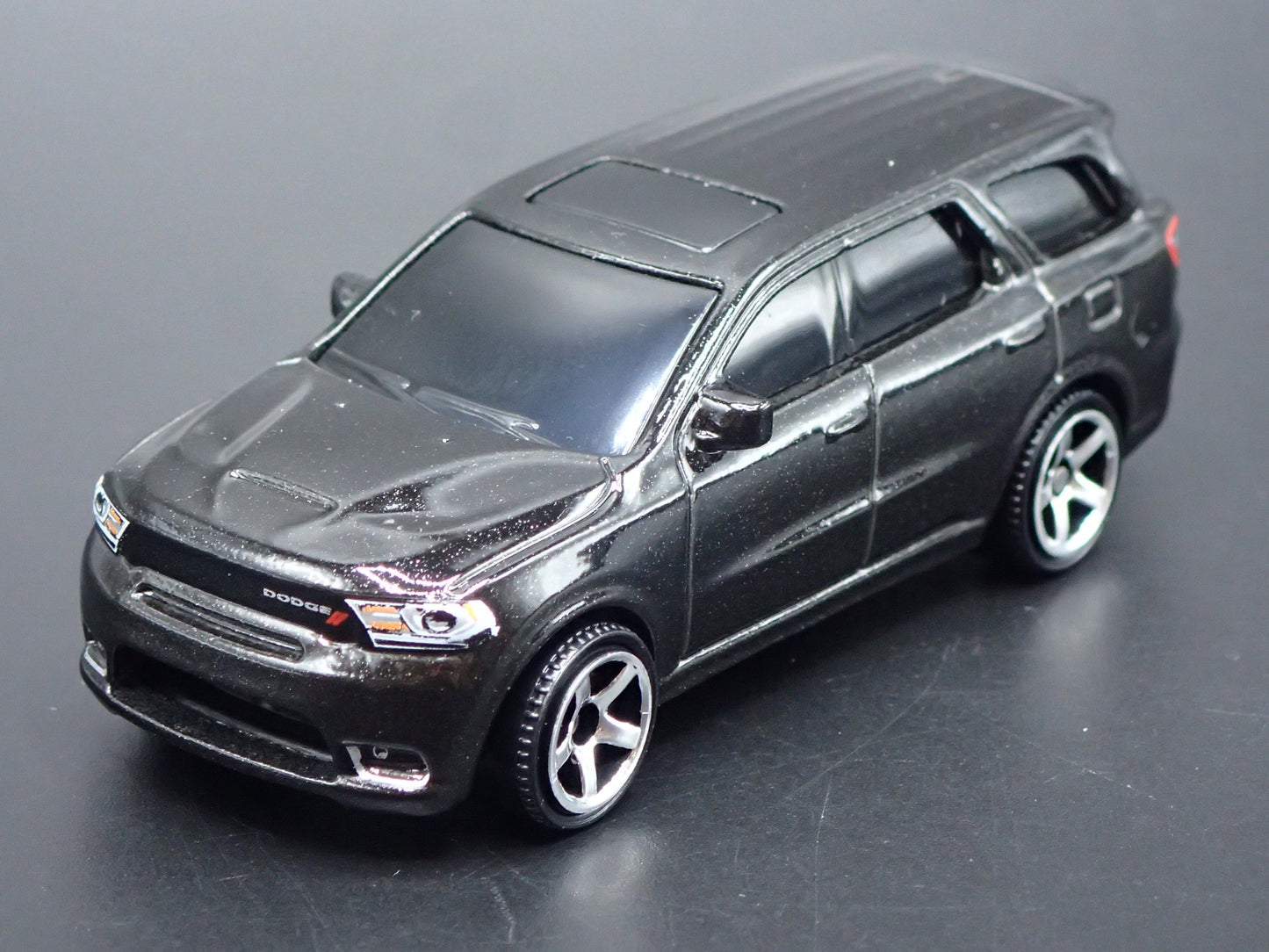 2011-2025 DODGE DURANGO SUV w HITCH BLACK 1:64 SCALE DIORAMA DIECAST MODEL CAR