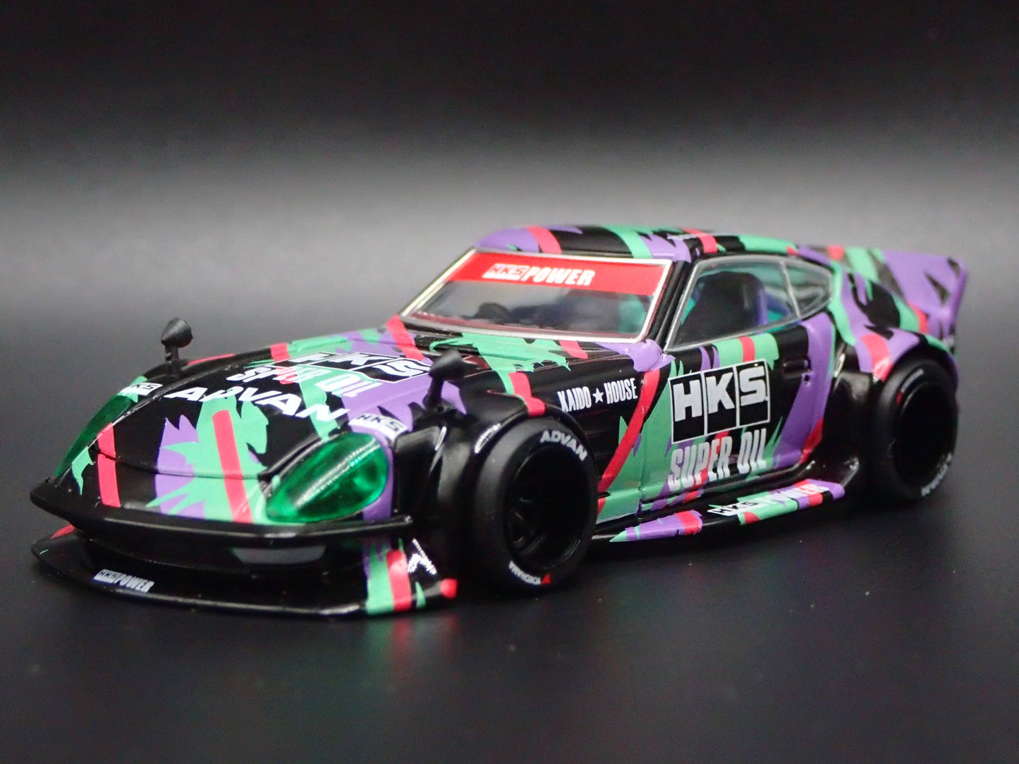 NISSAN FAIRLADY Z HKS V1 KAIDO HOUSE JDM 1/64 SCALE DIORAMA DIECAST MODEL CAR