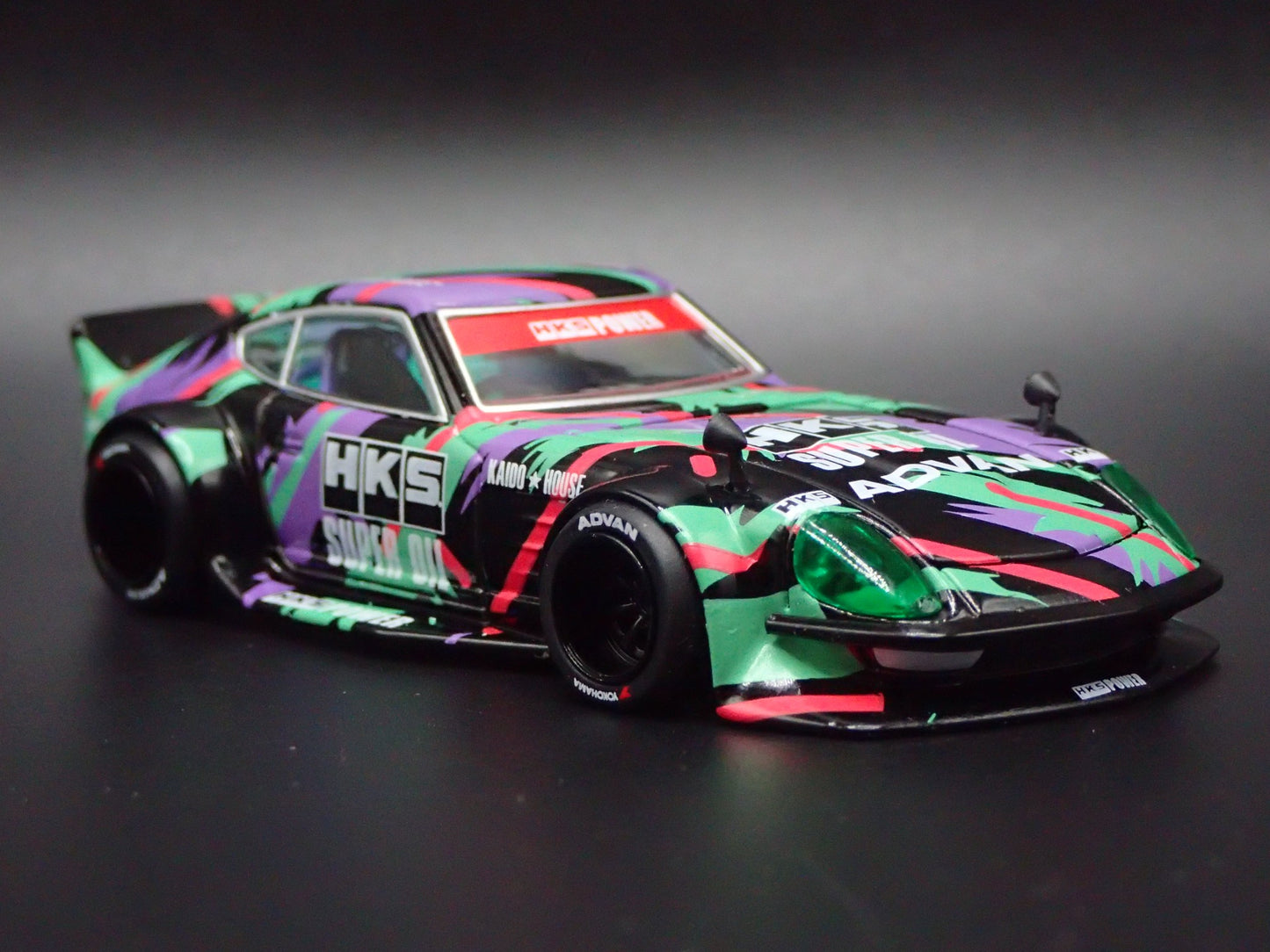 NISSAN FAIRLADY Z HKS V1 KAIDO HOUSE JDM 1/64 SCALE DIORAMA DIECAST MODEL CAR