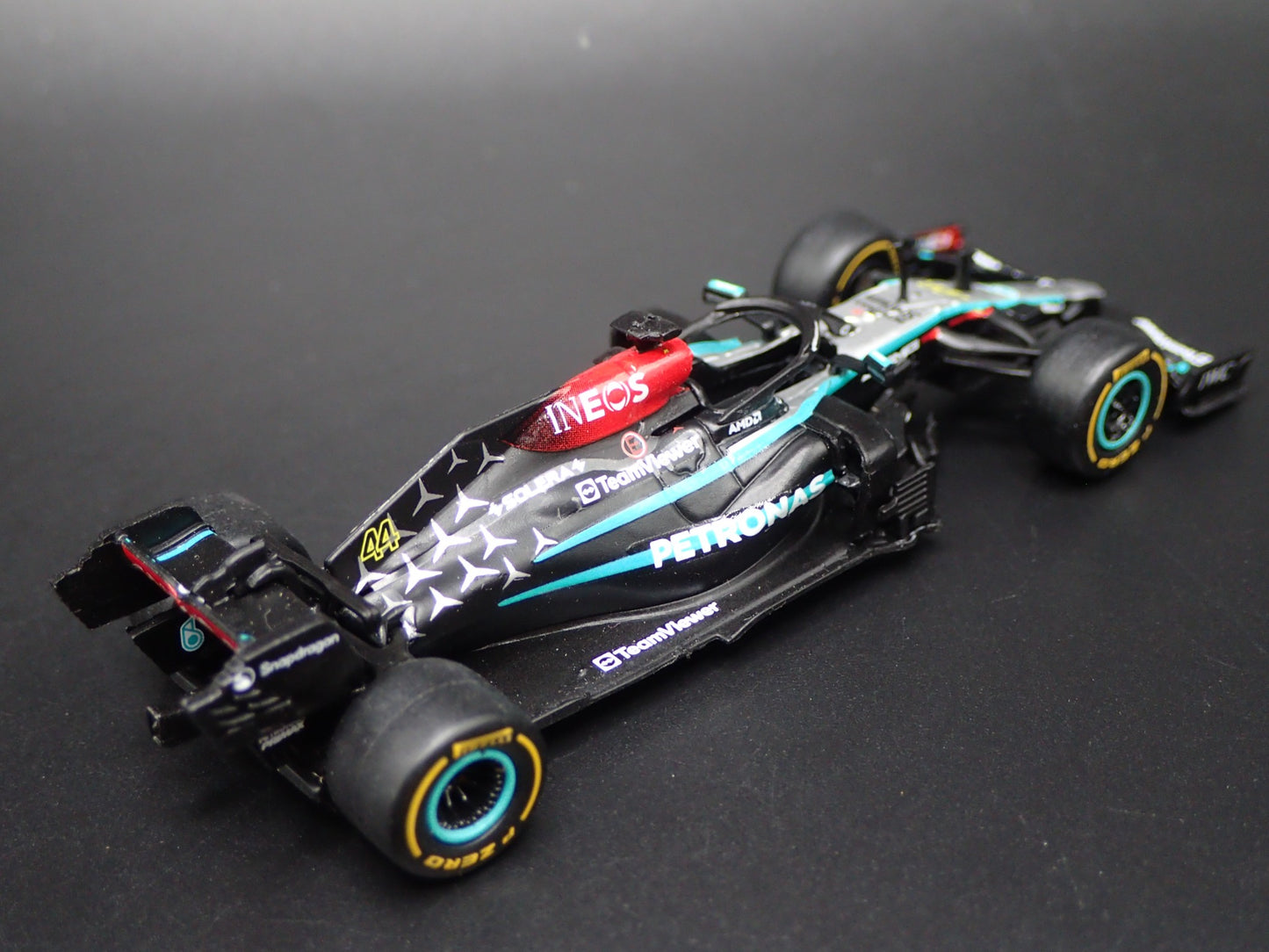 MERCEDES-AMG F1 W12 E PERFORMANCE LEWIS HAMILTON 44 1:64 SCALE DIECAST MODEL CAR