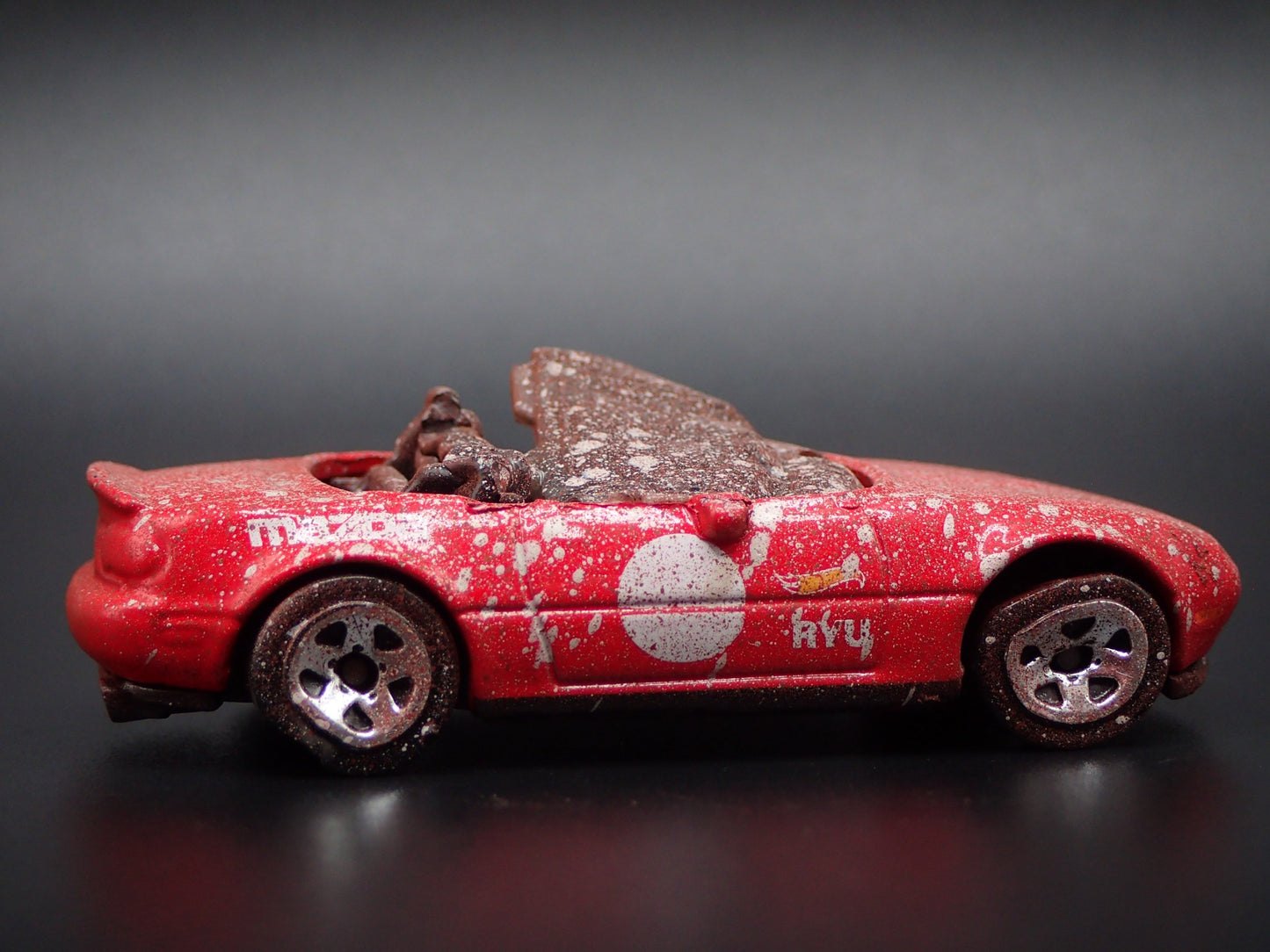 1989-1997 MAZDA MX5 MIATA CONVERTIBLE NA WRECKED 1:64 SCALE DIECAST MODEL CAR