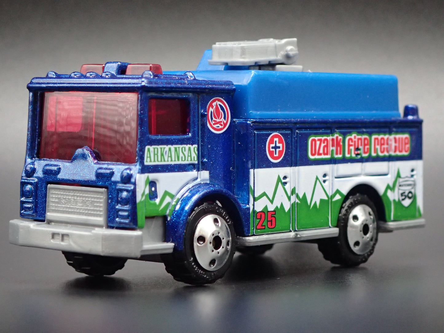 FIRE ENGINE TRUCK AUXILIARY POWER TRUCK ARKANSAS 1:64 MB SCALE DIECAST MODEL CAR