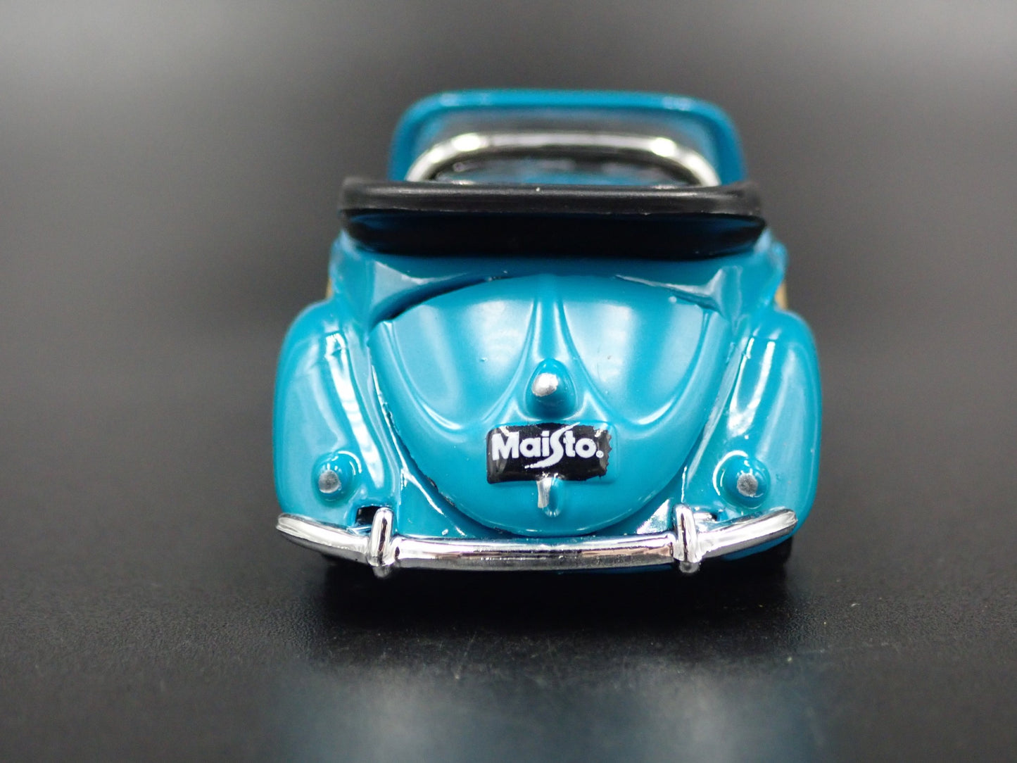 VW VOLKSWAGEN BEETLE BUG CABRIOLET CONVERTIBLE BLUE 1:64 SCALE DIECAST MODEL CAR