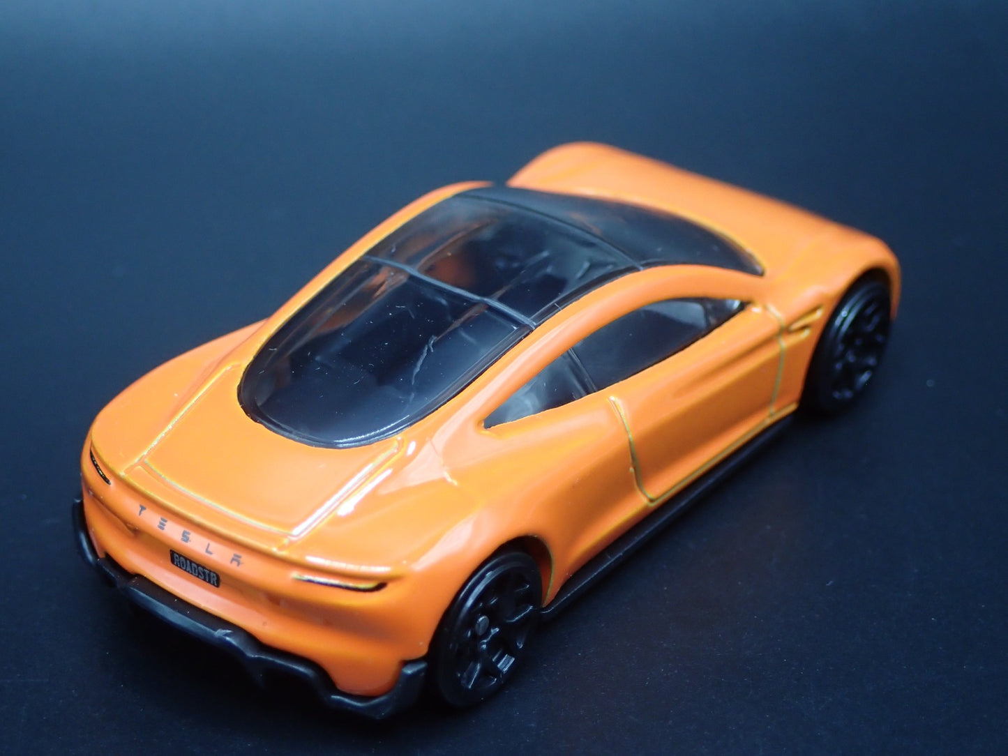 TESLA ROADSTER ORANGE RARE 1:64 SCALE COLLECTIBLE DIORAMA DIECAST MODEL CAR