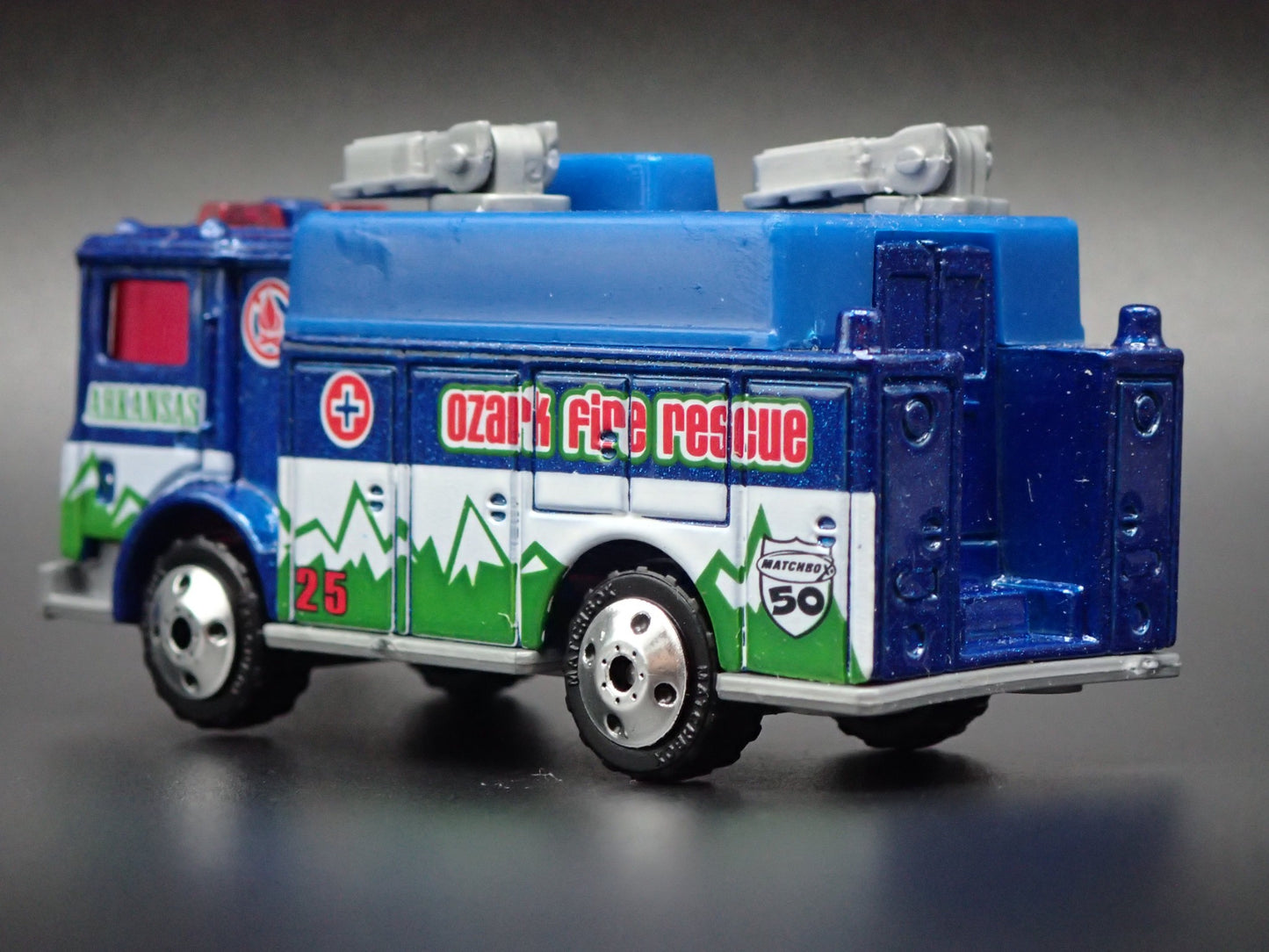 FIRE ENGINE TRUCK AUXILIARY POWER TRUCK ARKANSAS 1:64 MB SCALE DIECAST MODEL CAR