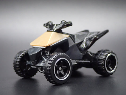 TESLA CYBERQUAD GOLD RARE 1:64 SCALE COLLECTIBLE DIORAMA DIECAST MODEL CAR