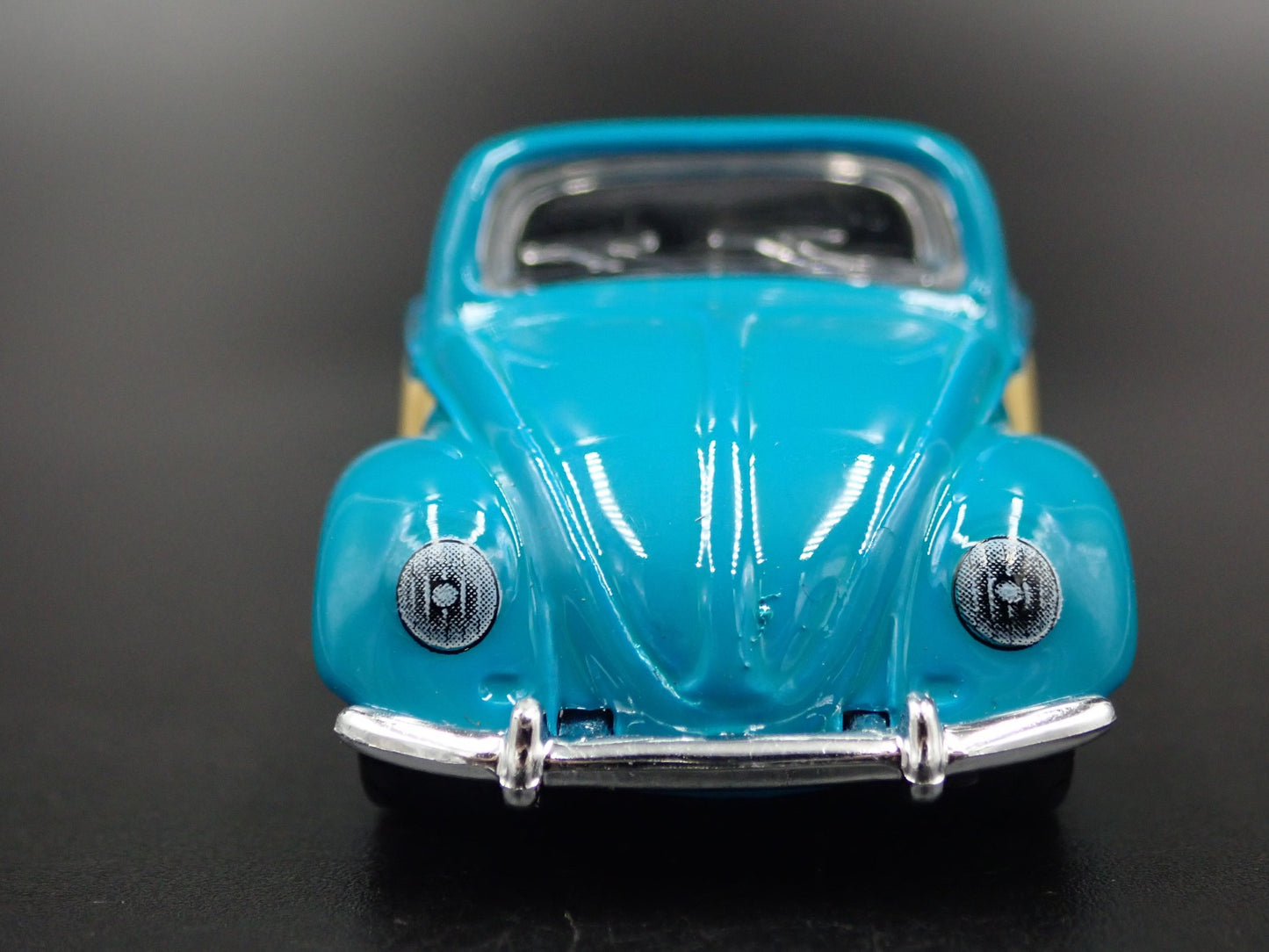 VW VOLKSWAGEN BEETLE BUG CABRIOLET CONVERTIBLE BLUE 1:64 SCALE DIECAST MODEL CAR