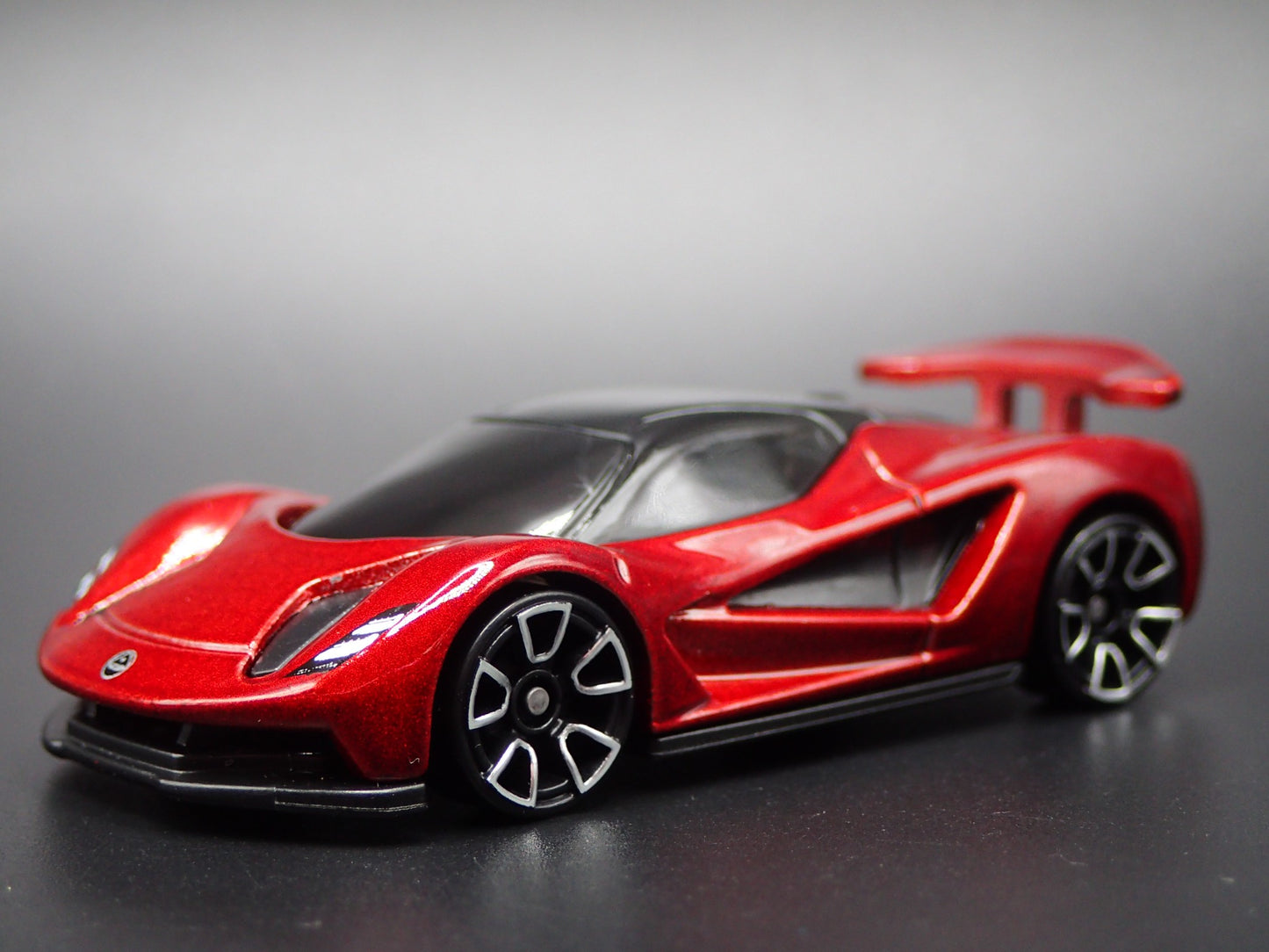 2023-2024 LOTUS EVIJA BURGUNDY 1/64 SCALE COLLECTIBLE DIORAMA DIECAST MODEL CAR