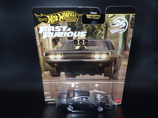 2026 HOT WHEELS PREMIUM FAST & FURIOUS 25YR 1/5 1970 DODGE CHARGER RT CHASE
