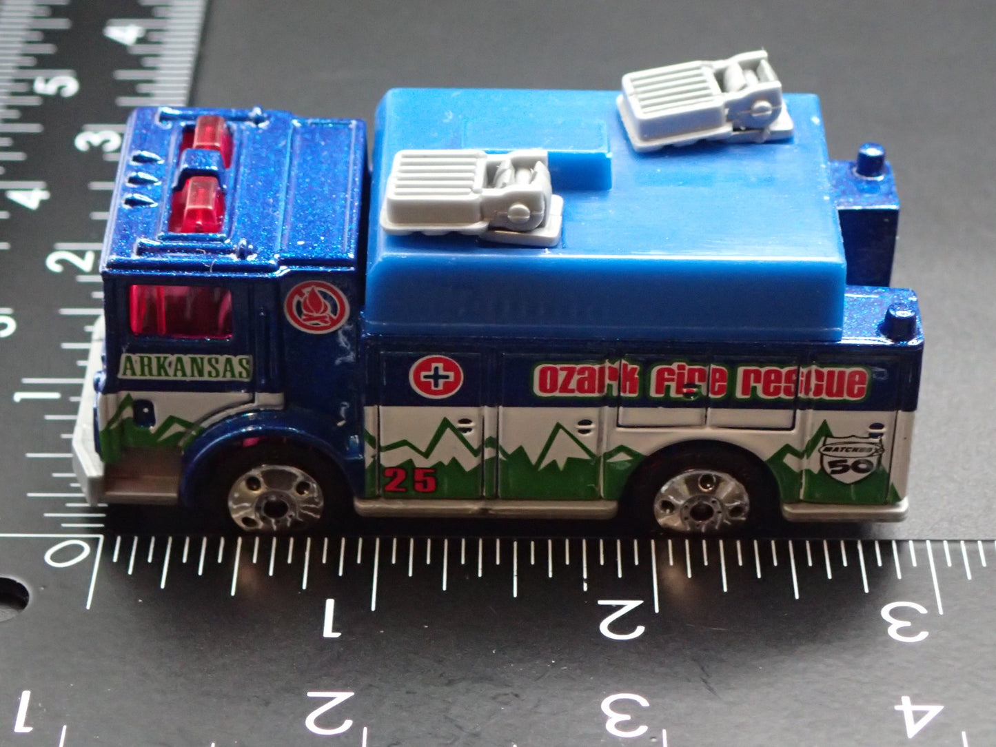 FIRE ENGINE TRUCK AUXILIARY POWER TRUCK ARKANSAS 1:64 MB SCALE DIECAST MODEL CAR