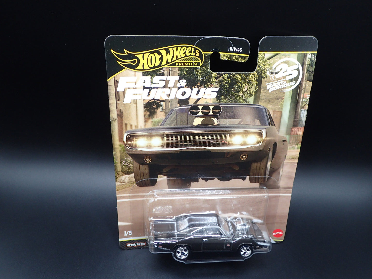 2026 HOT WHEELS PREMIUM FAST & FURIOUS 25YR 1/5 1970 DODGE CHARGER RT CHASE