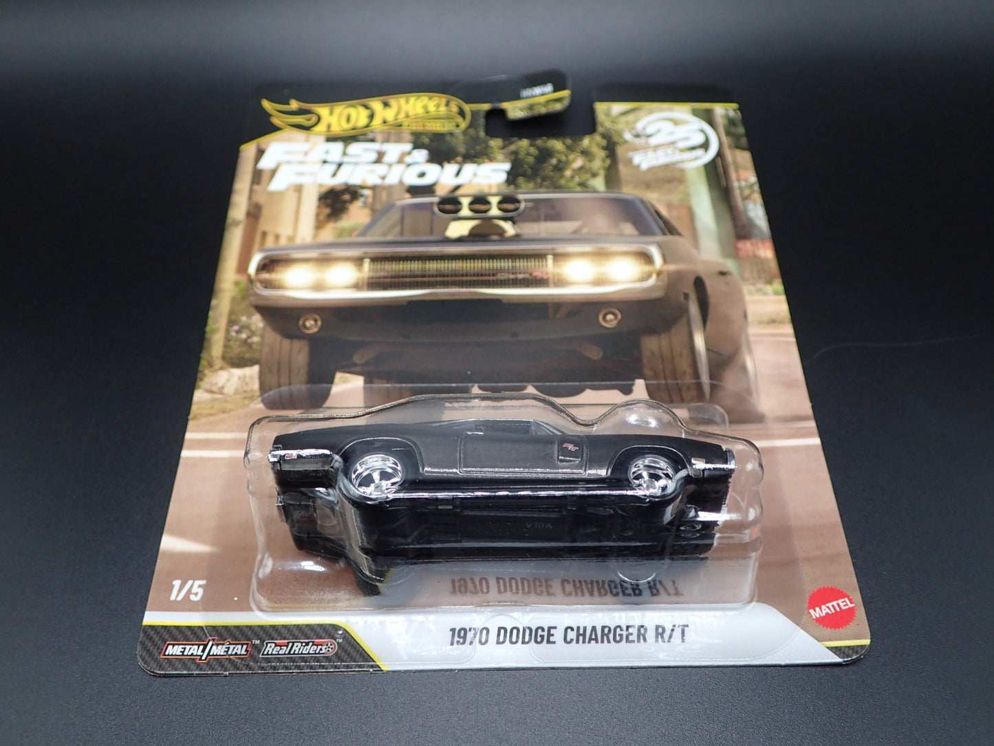 2026 HOT WHEELS PREMIUM FAST & FURIOUS 25YR 1/5 1970 DODGE CHARGER RT CHASE