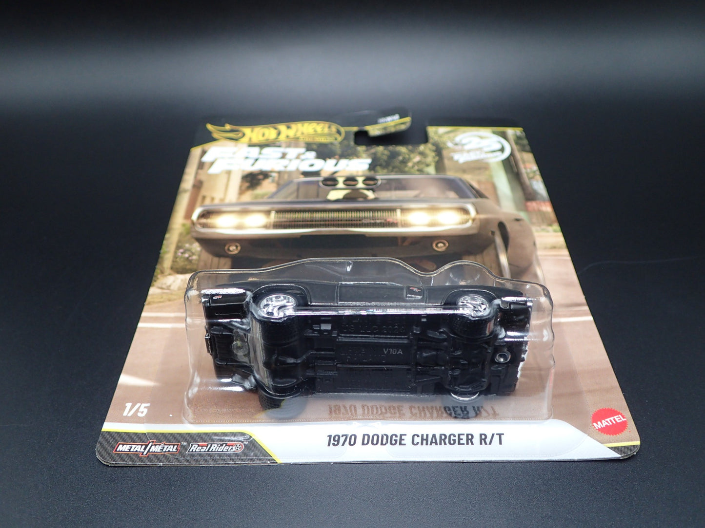 2026 HOT WHEELS PREMIUM FAST & FURIOUS 25YR 1/5 1970 DODGE CHARGER RT CHASE