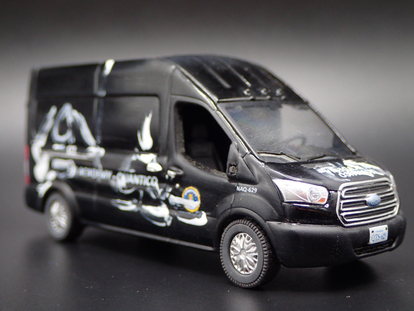 2015 15 FORD TRANSIT SPRINTER VAN FBI GRAFFITIED 1:64 SCALE DIECAST MODEL CAR