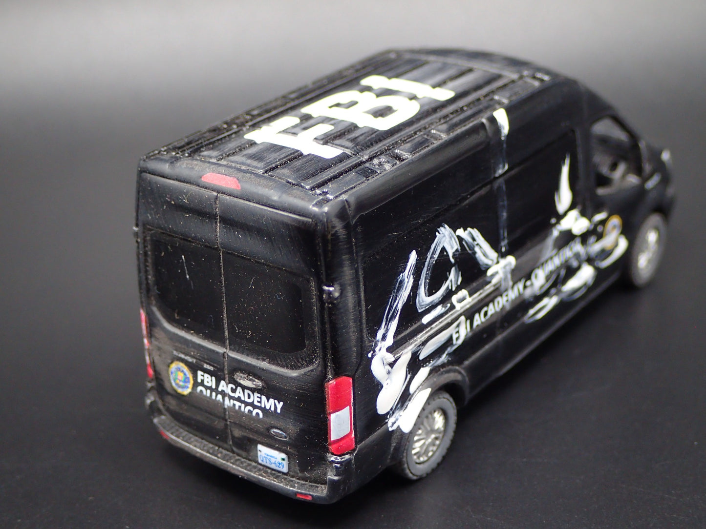 2015 15 FORD TRANSIT SPRINTER VAN FBI GRAFFITIED 1:64 SCALE DIECAST MODEL CAR