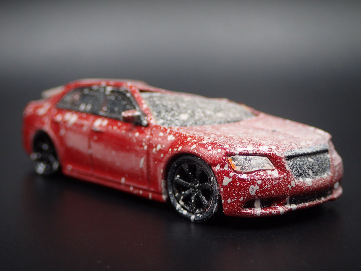 2011-2023 CHRYSLER 300 SRT ROLLOVER WRECK 1:64 SCALE DIORAMA DIECAST MODEL CAR