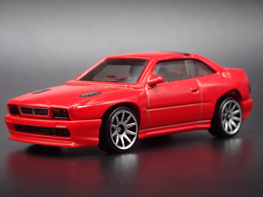 1990-1996 MASERATI SHAMAL RED 1:64 SCALE COLLECTIBLE DIORAMA DIECAST MODEL CAR