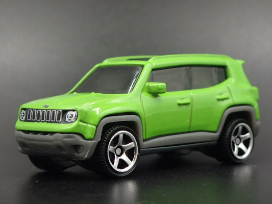 2015-2023 JEEP RENEGADE GREEN 1/64 SCALE COLLECTIBLE DIORAMA DIECAST MODEL CAR