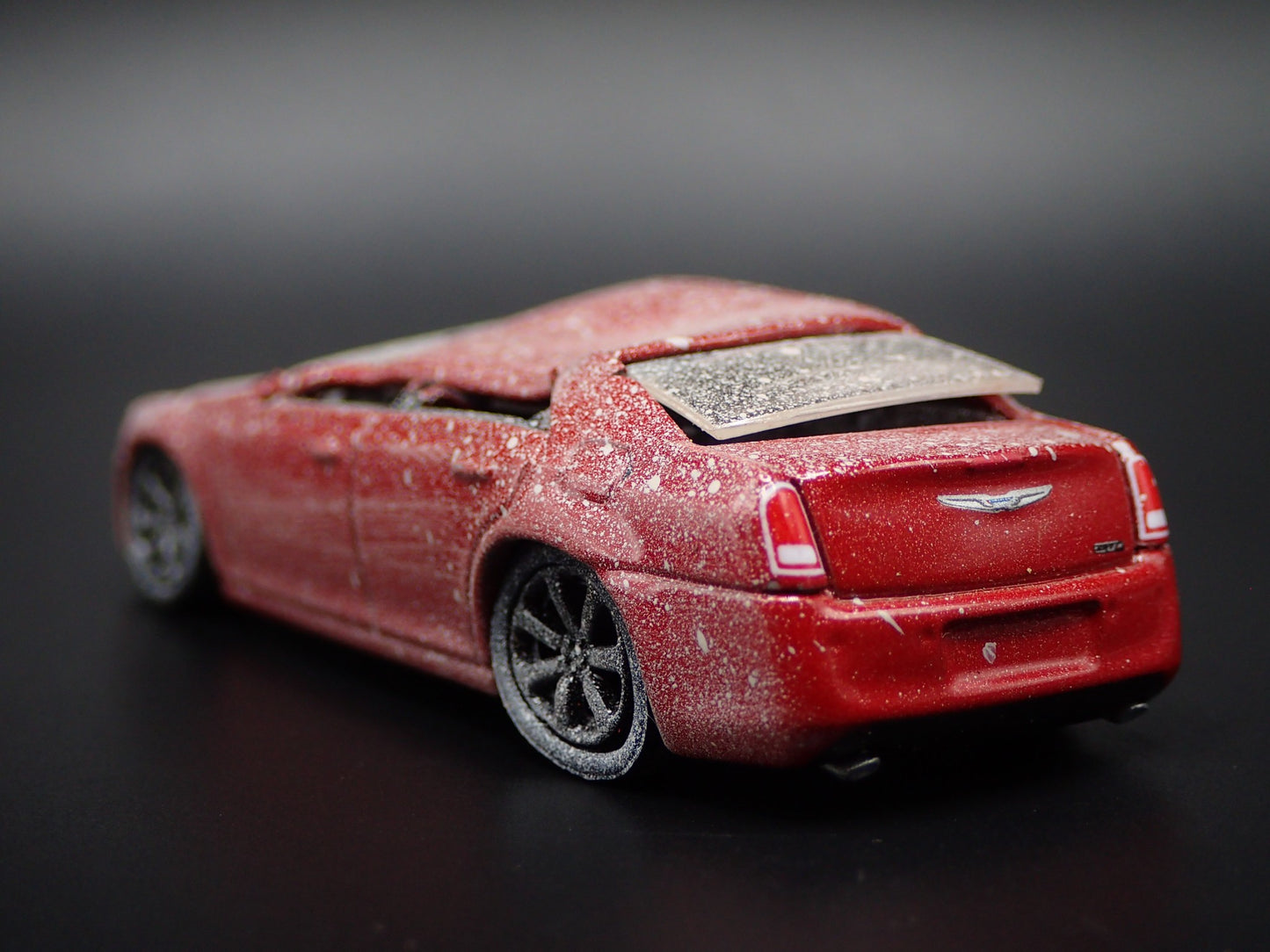 2011-2023 CHRYSLER 300 SRT ROLLOVER WRECK 1:64 SCALE DIORAMA DIECAST MODEL CAR