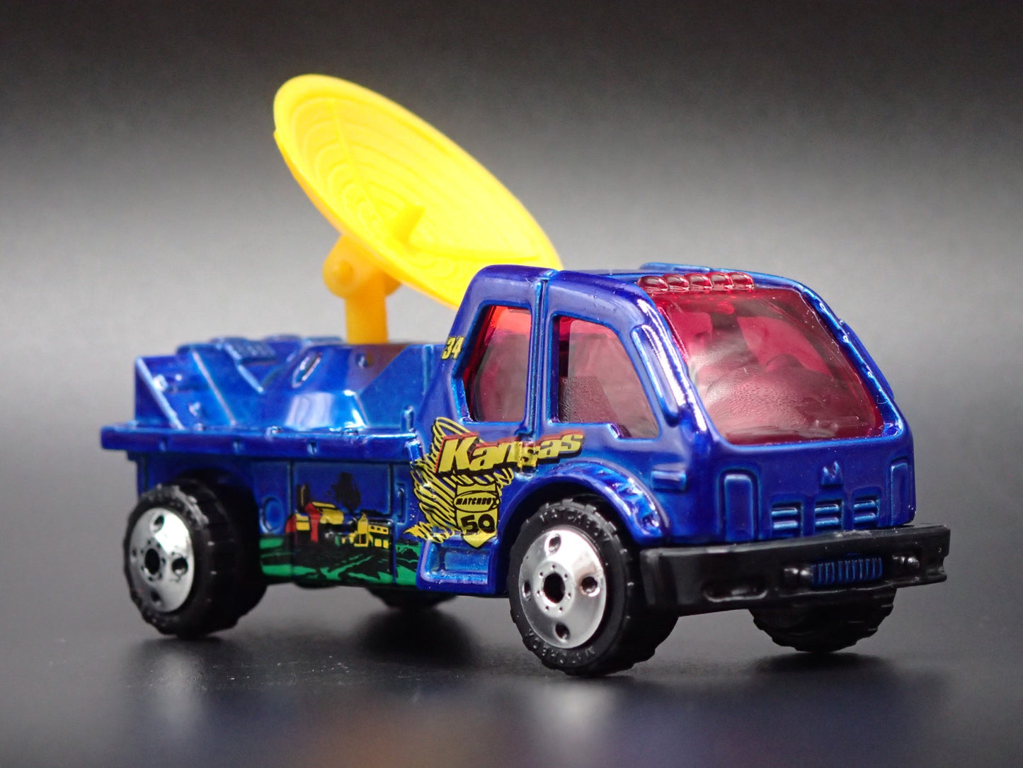 WEATHER RADAR TRUCK KANSAS BLUE 1:64 MB SCALE DIECAST MODEL CAR