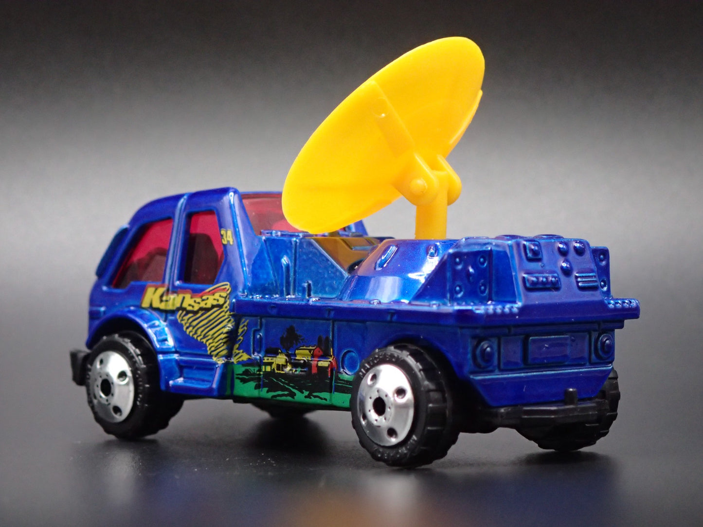 WEATHER RADAR TRUCK KANSAS BLUE 1:64 MB SCALE DIECAST MODEL CAR