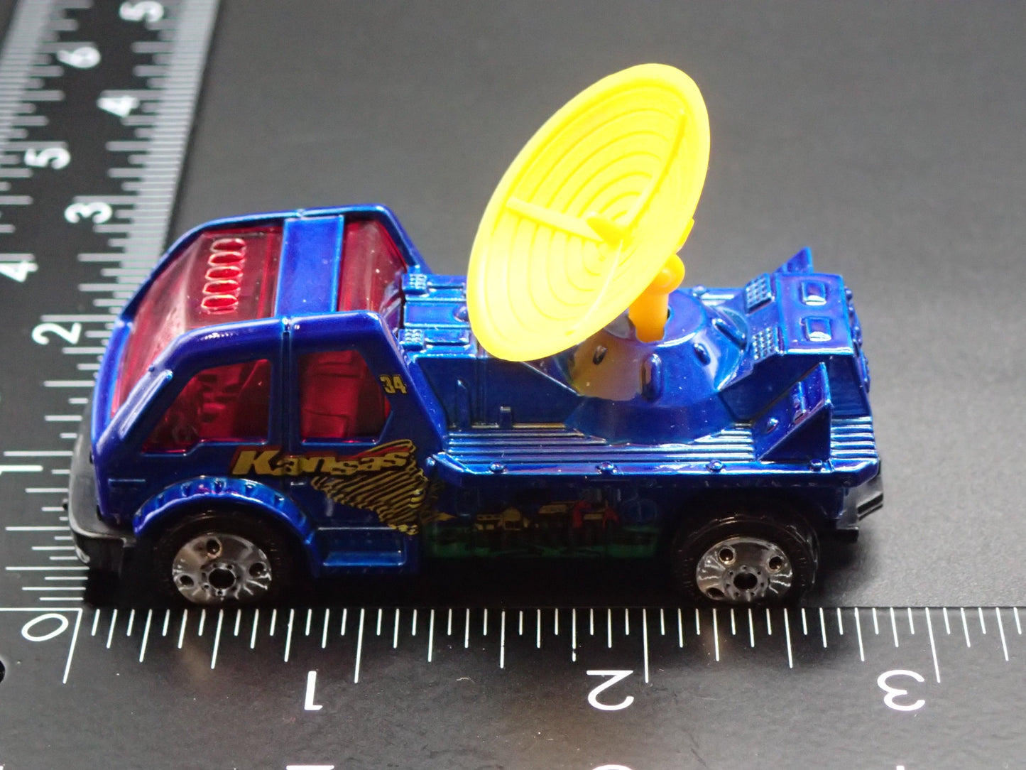 WEATHER RADAR TRUCK KANSAS BLUE 1:64 MB SCALE DIECAST MODEL CAR