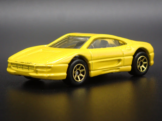 1994-1999 FERRARI 355 YELLOW 1:64 SCALE COLLECTIBLE DIORAMA DIECAST MODEL CAR