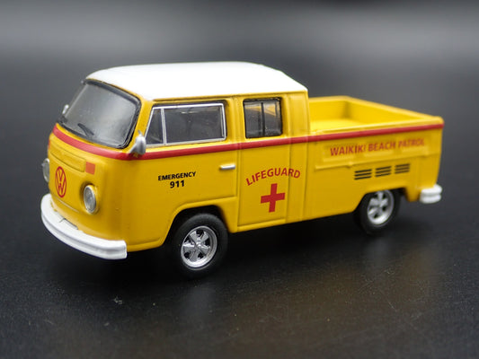 1967-1979 VW VOLKSWAGEN TYPE 2 DOUBLE CAB PICKUP 1/64 SCALE DIECAST MODEL CAR