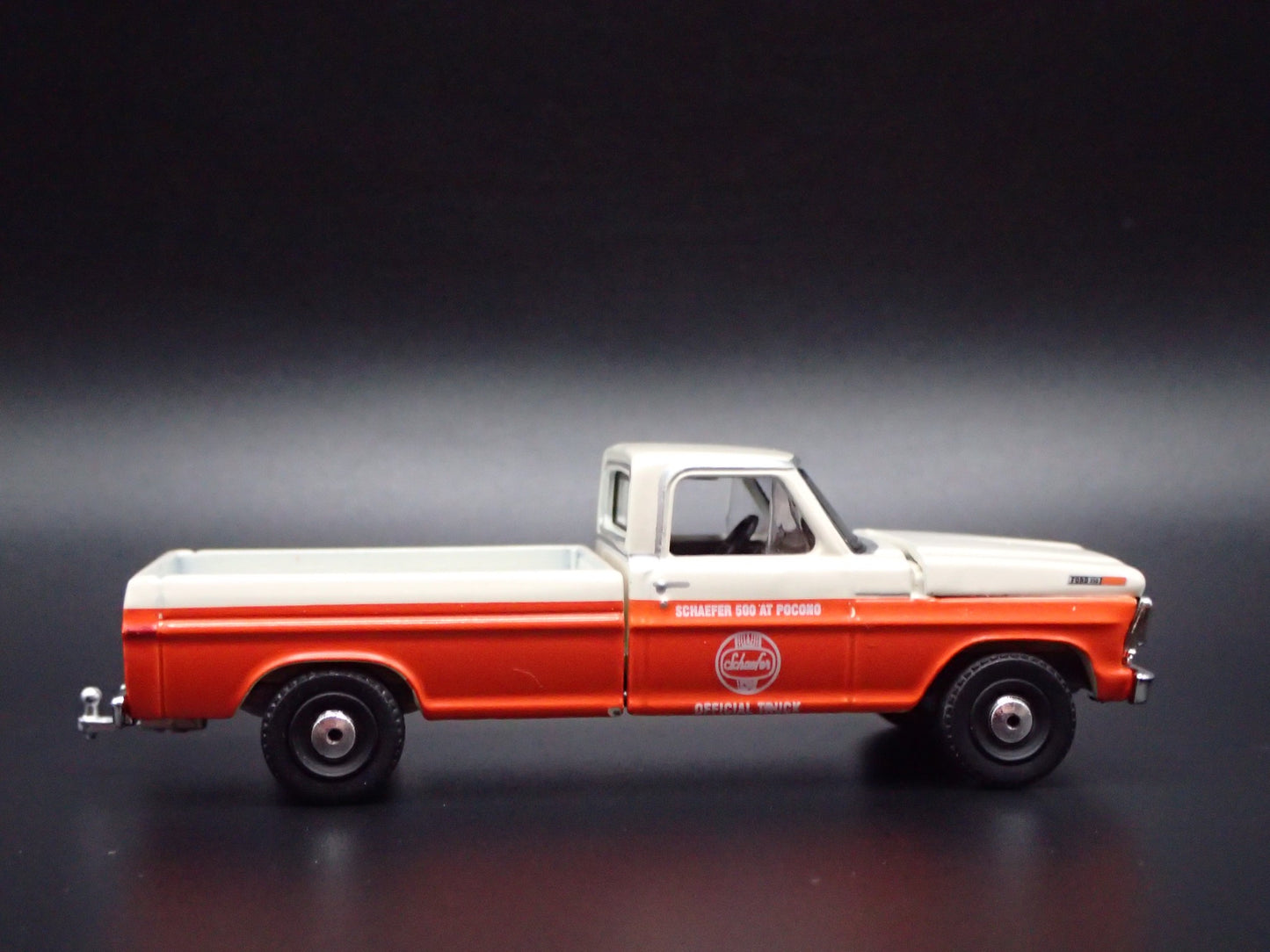 1971 71 FORD F250 PICKUP TRUCK SCHAEFER 500 POCONO 1/64 SCALE DIECAST MODEL CAR
