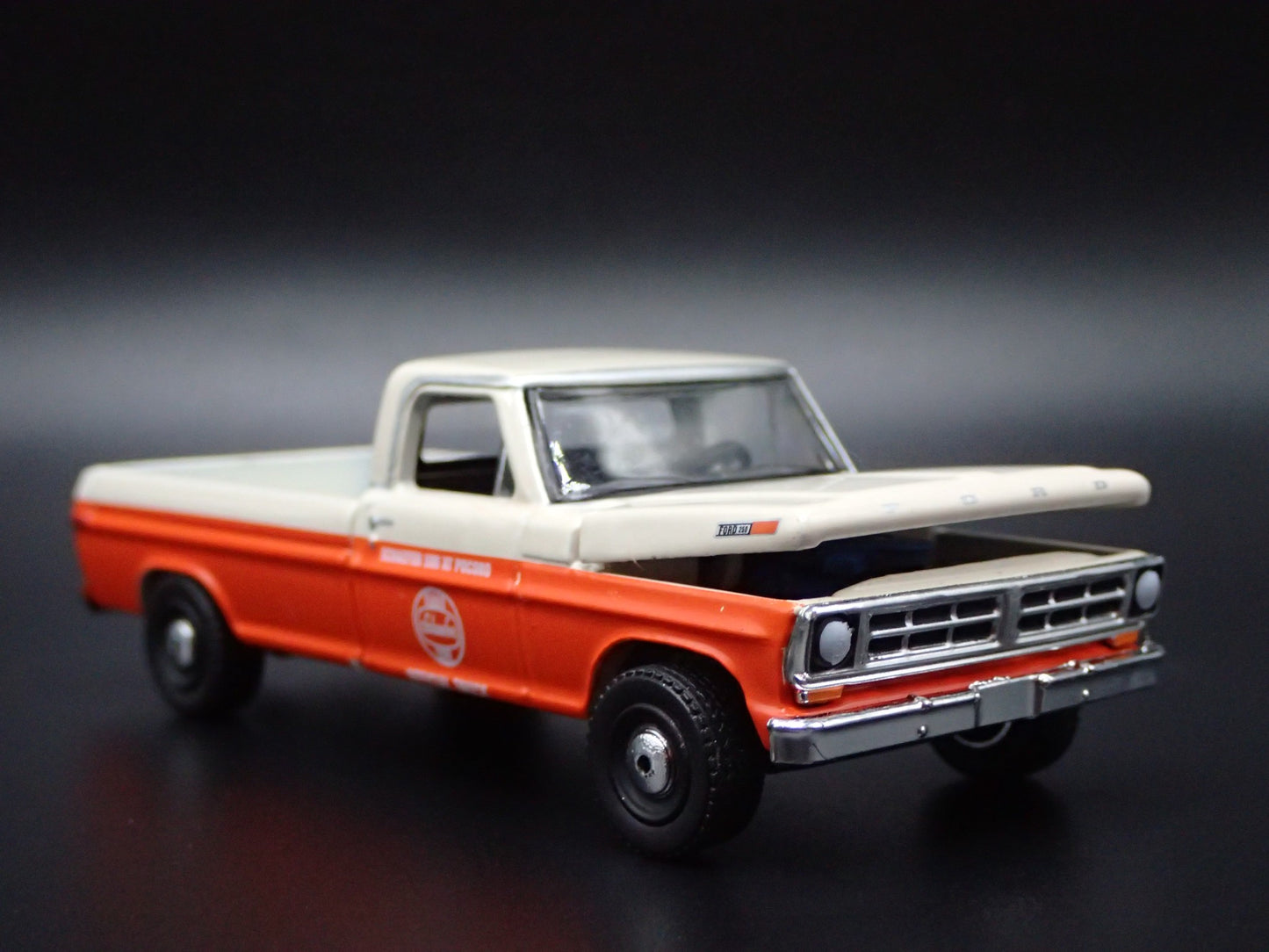1971 71 FORD F250 PICKUP TRUCK SCHAEFER 500 POCONO 1/64 SCALE DIECAST MODEL CAR