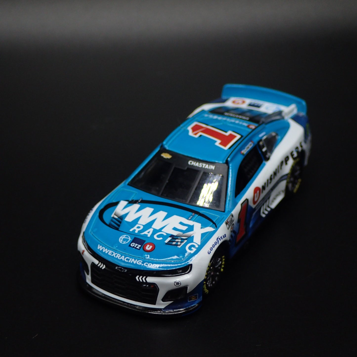 2023 23 CHEVY CAMARO ZL1 1 ROSS CHASTAIN WWEX NASCAR 1:64 DIECAST MODEL CAR