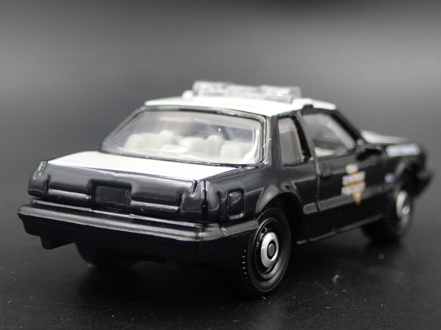 1993 FORD MUSTANG LX SSP TEXAS STATE POLICE FOXBODY 1:64 SCALE DIECAST MODEL CAR