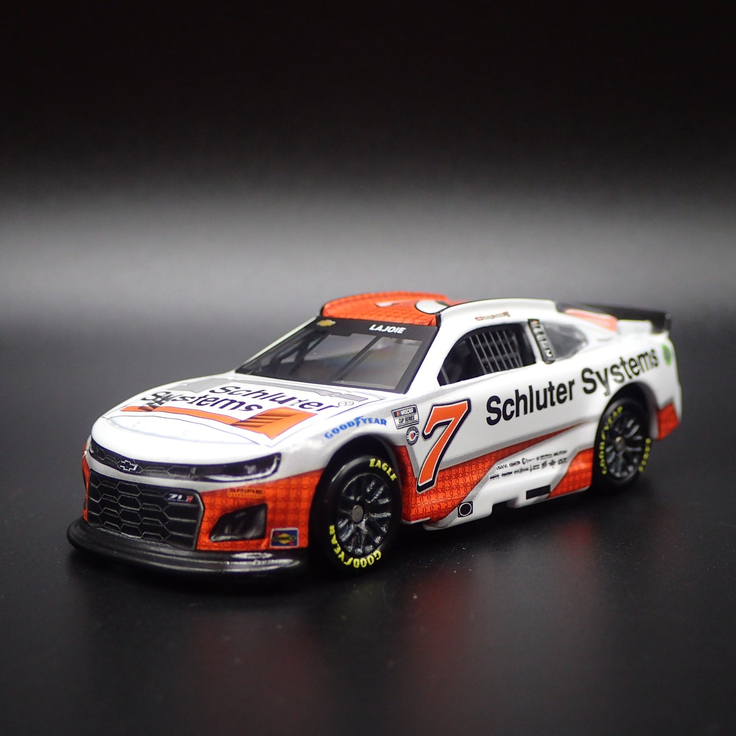 2023 23 CHEVY CAMARO ZL1 #7 COREY LAJOIE SCHLUTER NASCAR 1:64 DIECAST MODEL CAR