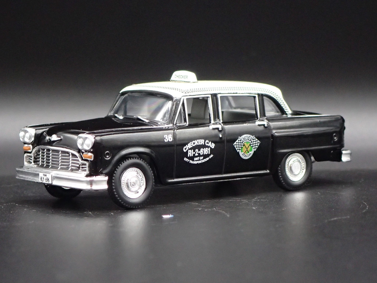 1963 CHECKER MOTORS MARATHON A11 DALLAS TX TAXI CAB 1:64 SCALE DIECAST MODEL CAR