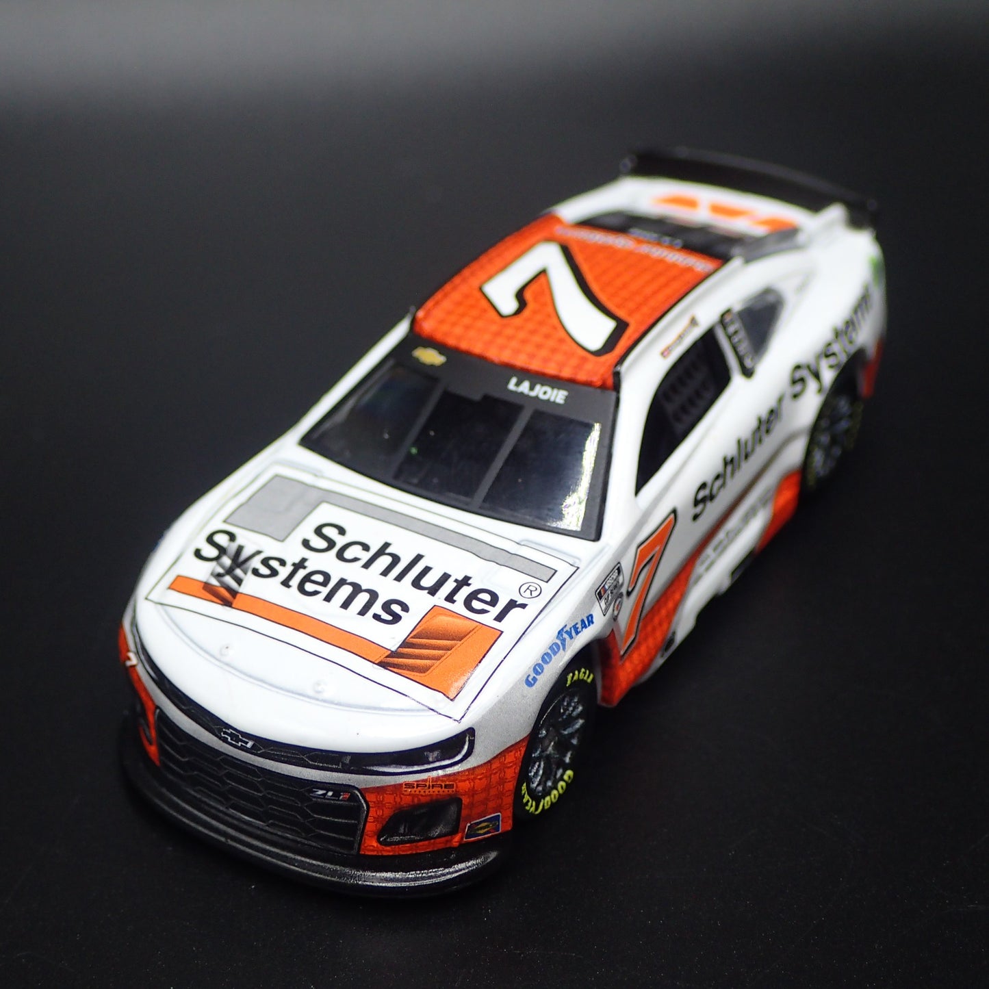 2023 23 CHEVY CAMARO ZL1 #7 COREY LAJOIE SCHLUTER NASCAR 1:64 DIECAST MODEL CAR