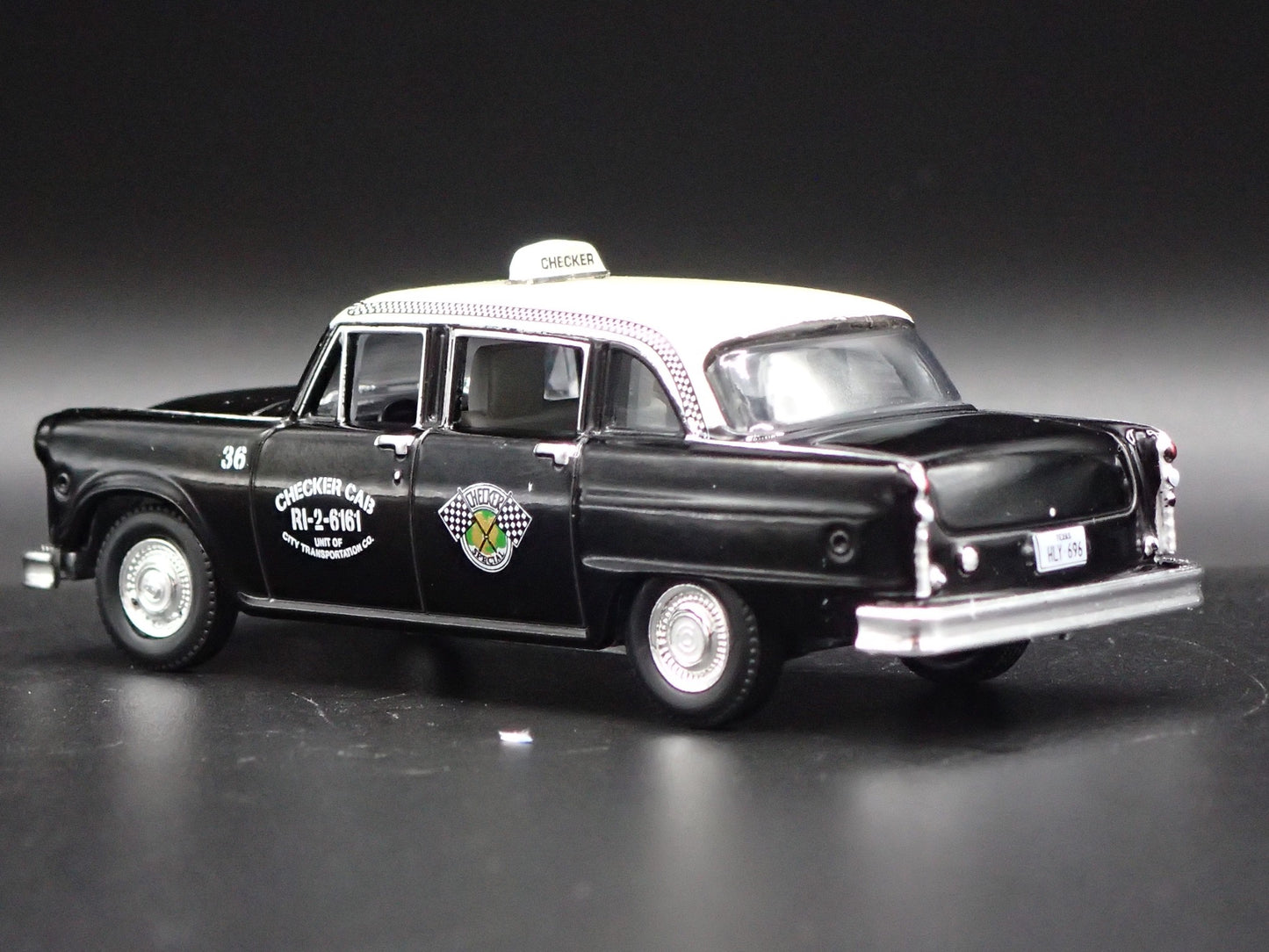 1963 CHECKER MOTORS MARATHON A11 DALLAS TX TAXI CAB 1:64 SCALE DIECAST MODEL CAR
