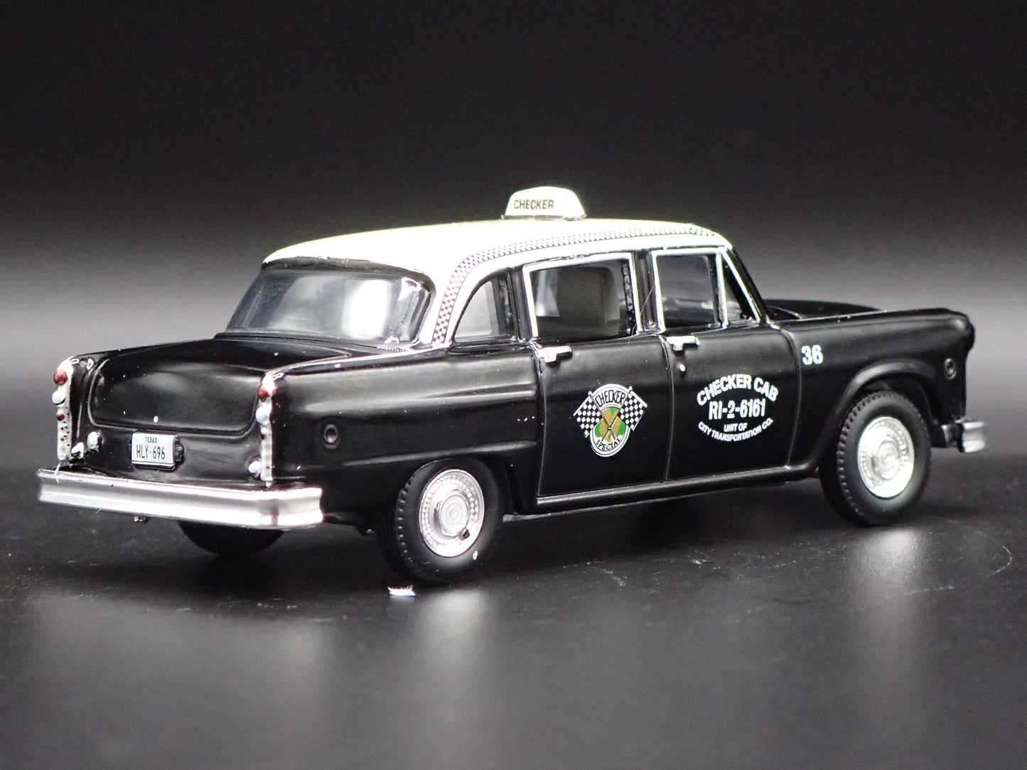 1963 CHECKER MOTORS MARATHON A11 DALLAS TX TAXI CAB 1:64 SCALE DIECAST MODEL CAR