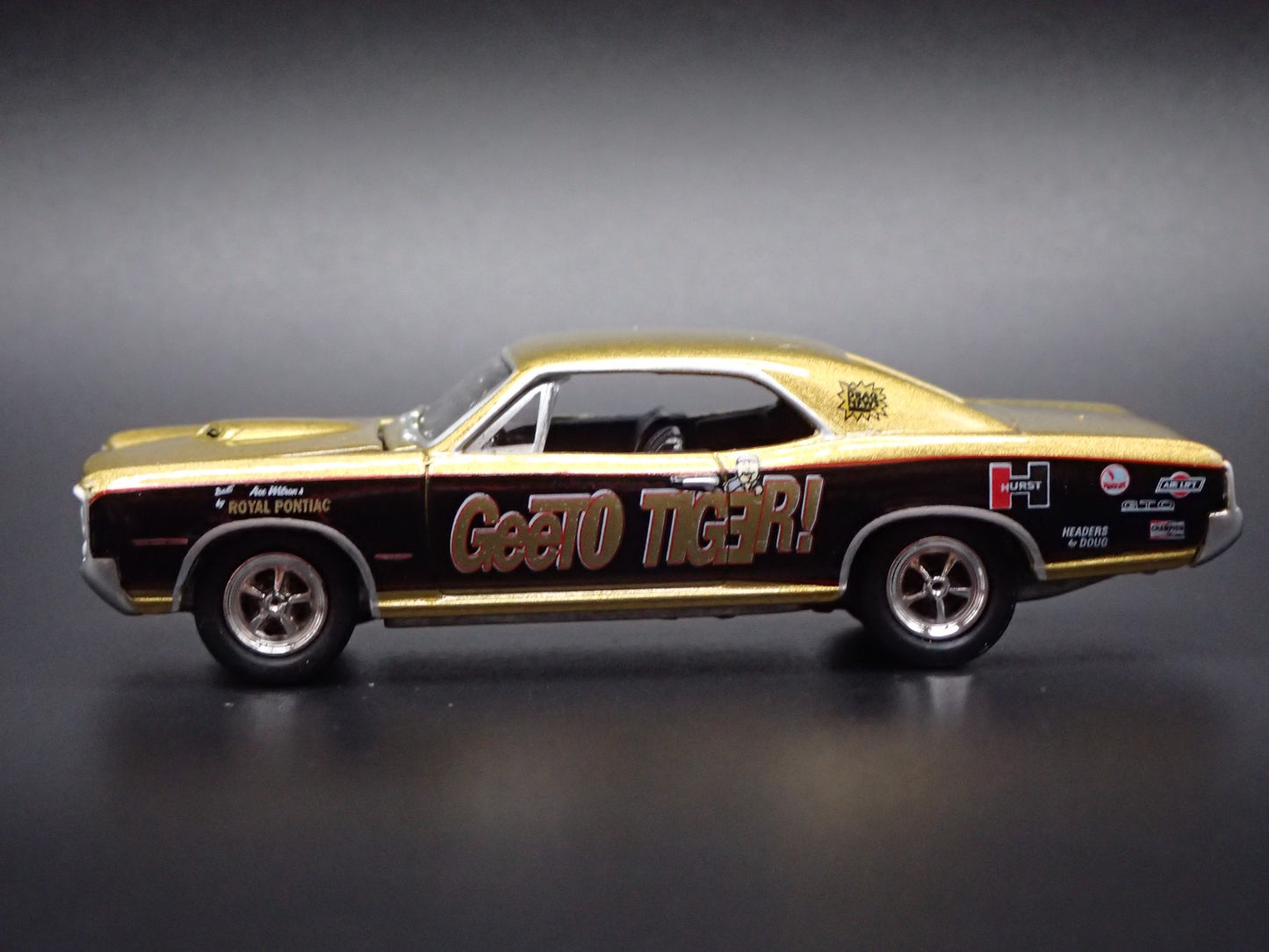 1966 66 PONTIAC GTO GEETO TIGER DRAG NHRA 1/64 SCALE DIORAMA DIECAST MODEL CAR
