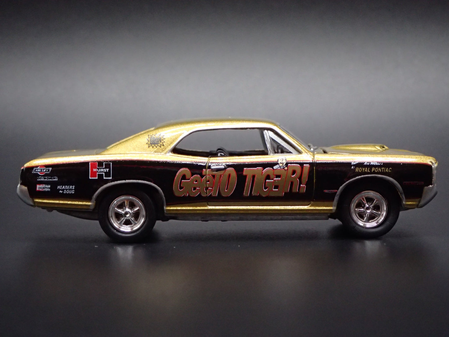 1966 66 PONTIAC GTO GEETO TIGER DRAG NHRA 1/64 SCALE DIORAMA DIECAST MODEL CAR