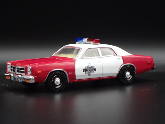 1977 77 DODGE MONACO FINCHBURG COUNTY SHERIFF RED 1/64 SCALE DIECAST MODEL CAR