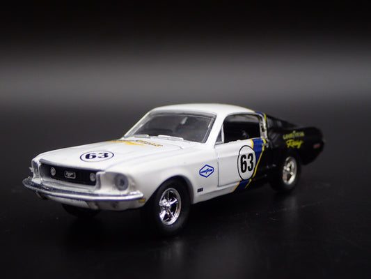 1968 FORD MUSTANG GT 390 FASTBACK GOODYEAR RACING 1:64 SCALE DIECAST MODEL CAR