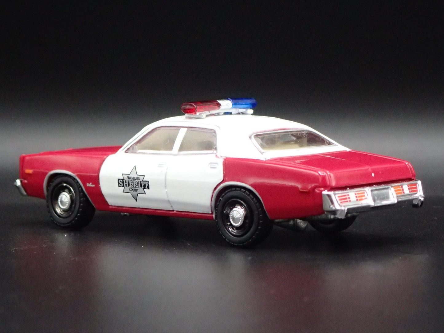 1977 77 DODGE MONACO FINCHBURG COUNTY SHERIFF RED 1/64 SCALE DIECAST MODEL CAR