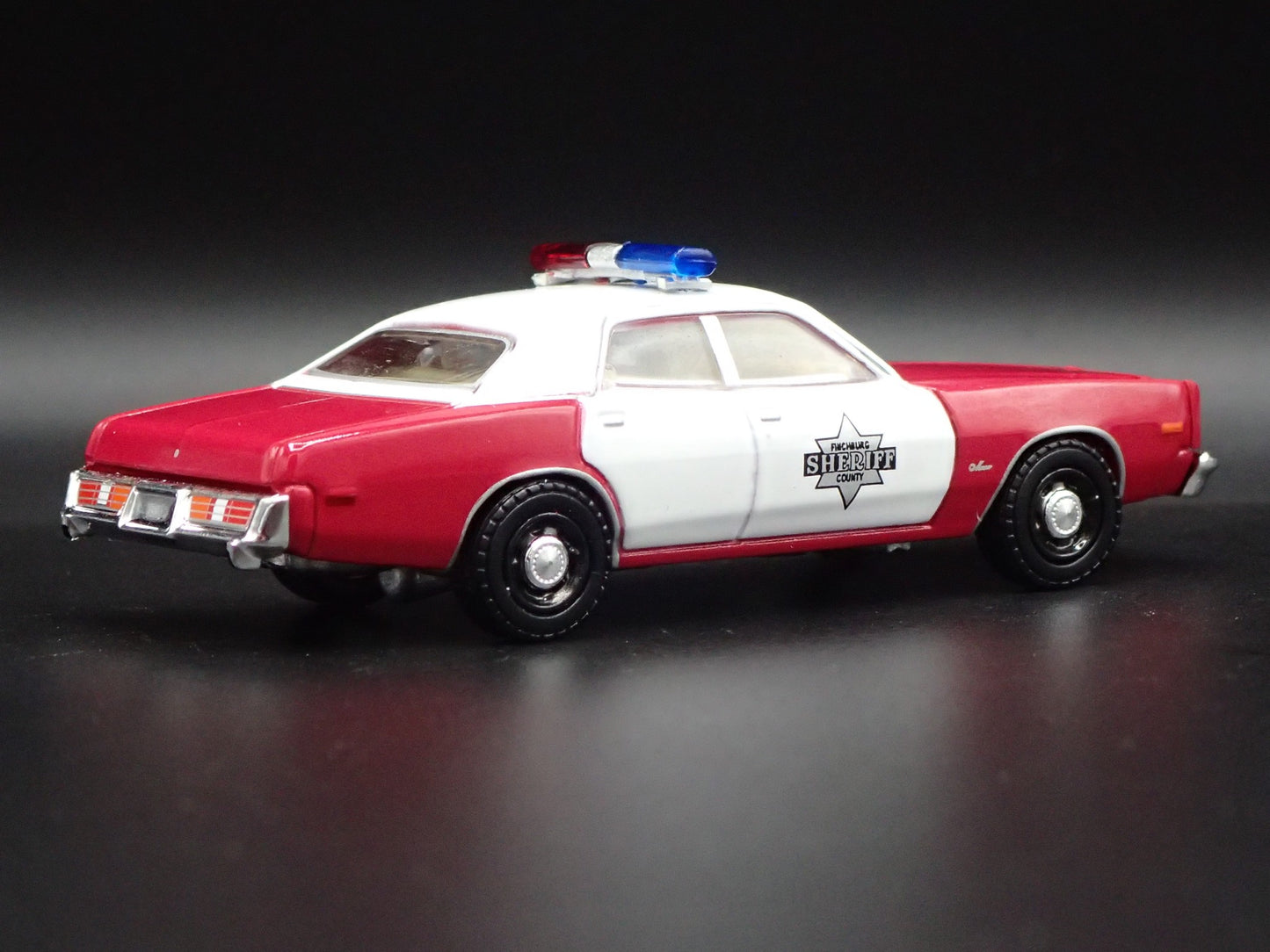 1977 77 DODGE MONACO FINCHBURG COUNTY SHERIFF RED 1/64 SCALE DIECAST MODEL CAR