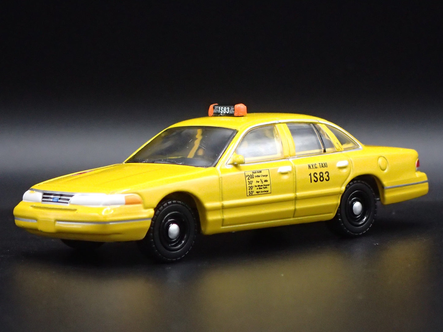 1994 94 FORD CROWN VICTORIA NYC TAXI CAB NEW YORK 1:64 SCALE DIECAST MODEL CAR